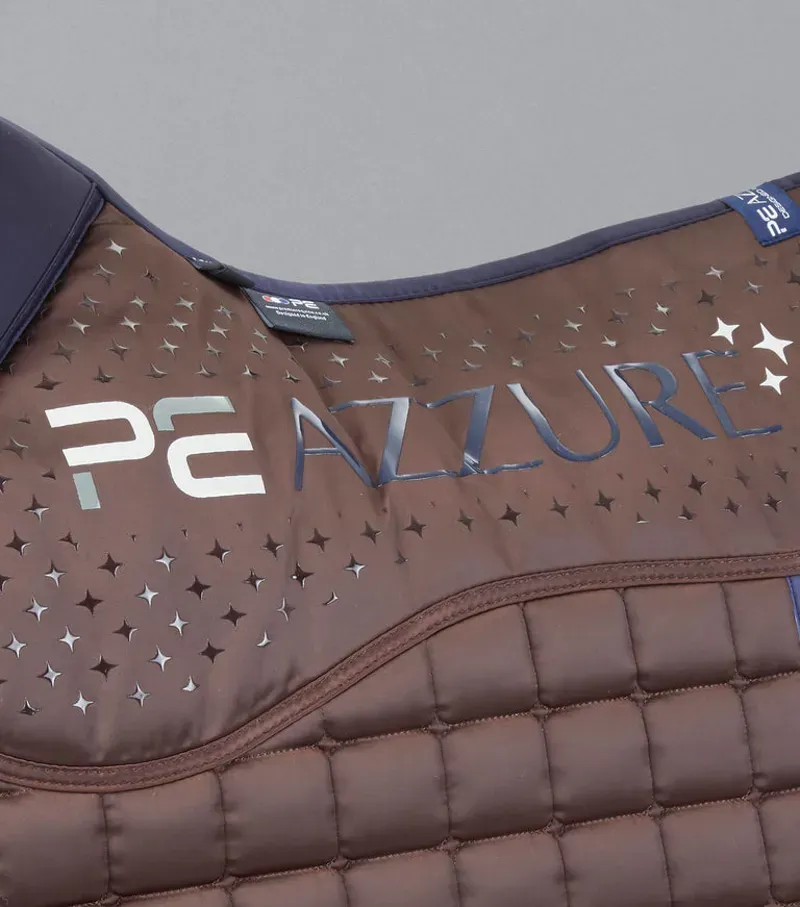 Premier Equine Azzure Anti-Slip Satin GP/Jump Square - Brown-5