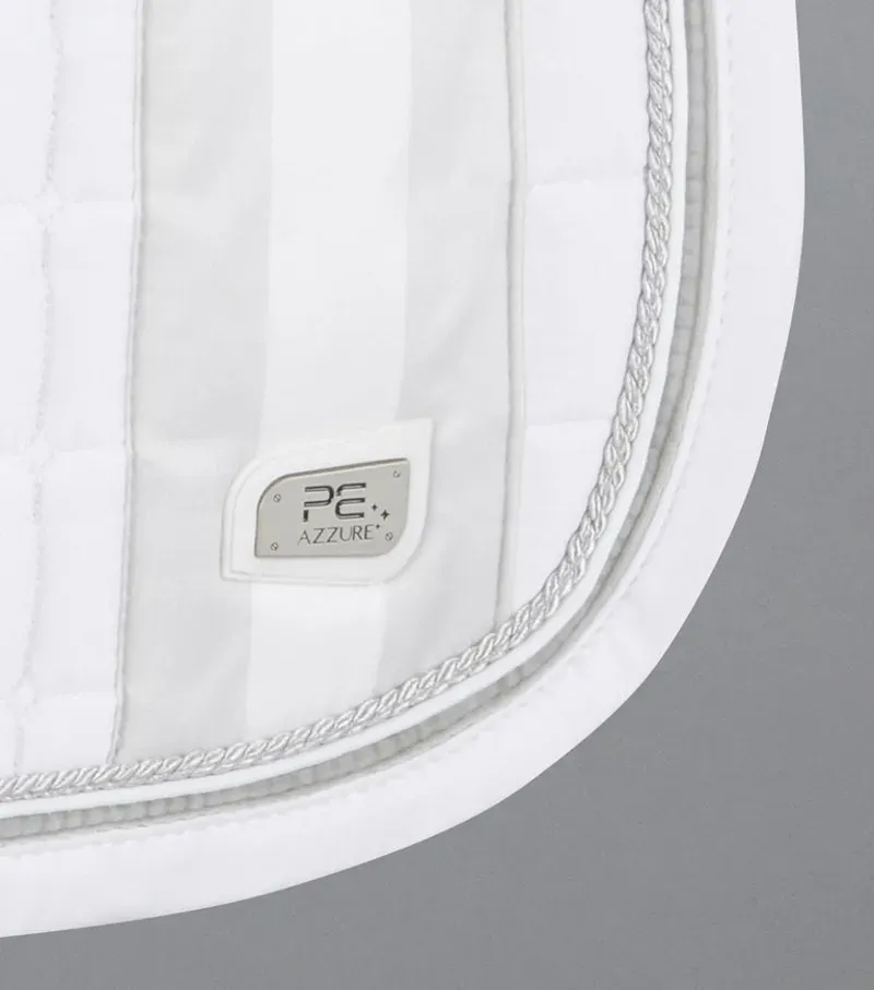 Premier Equine Azzure Anti-Slip Satin GP/Jump Square - White-1