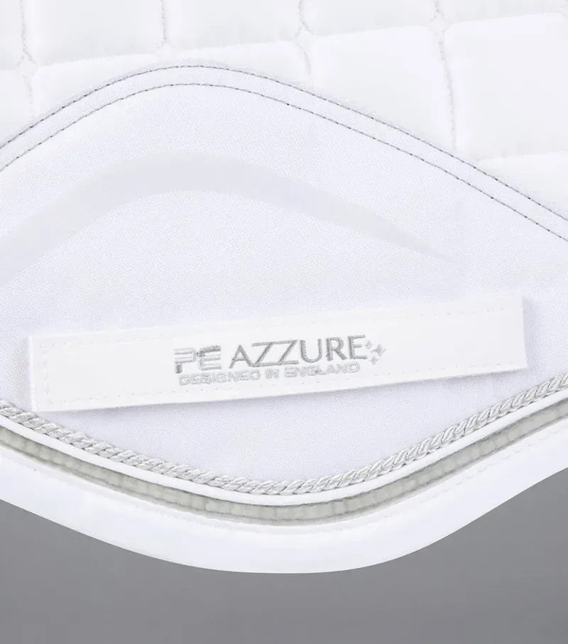 Premier Equine Azzure Anti-Slip Satin GP/Jump Square - White-4