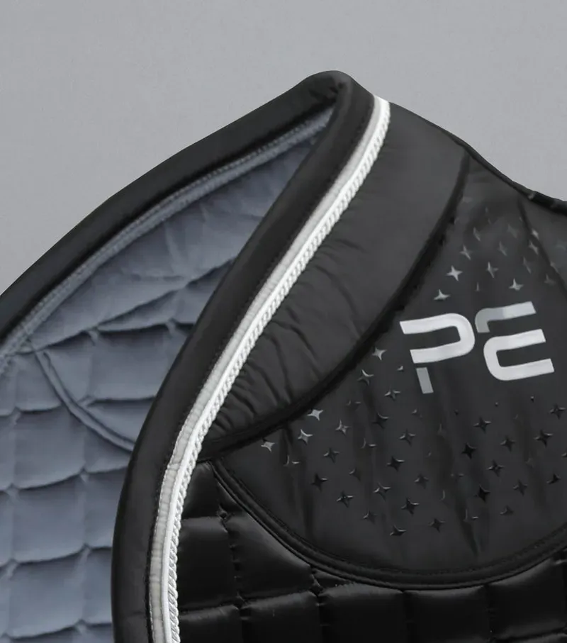 Premier Equine Azzure Anti-Slip Satin GP/Jump Square in Black-2
