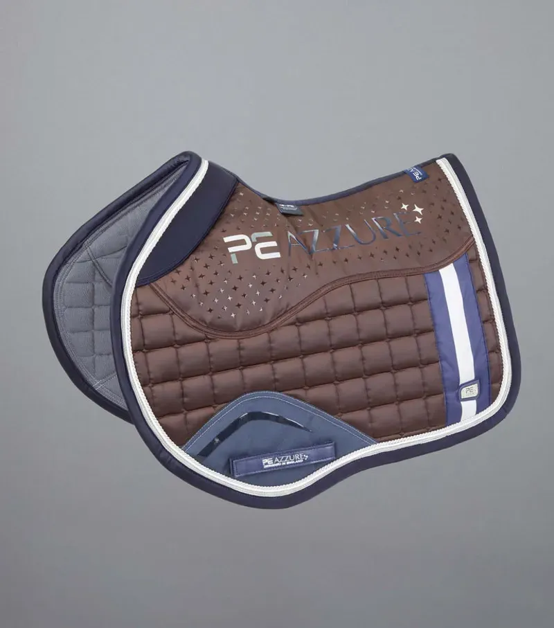 Premier Equine Azzure Anti-Slip Satin GP/Jump Square - Brown
