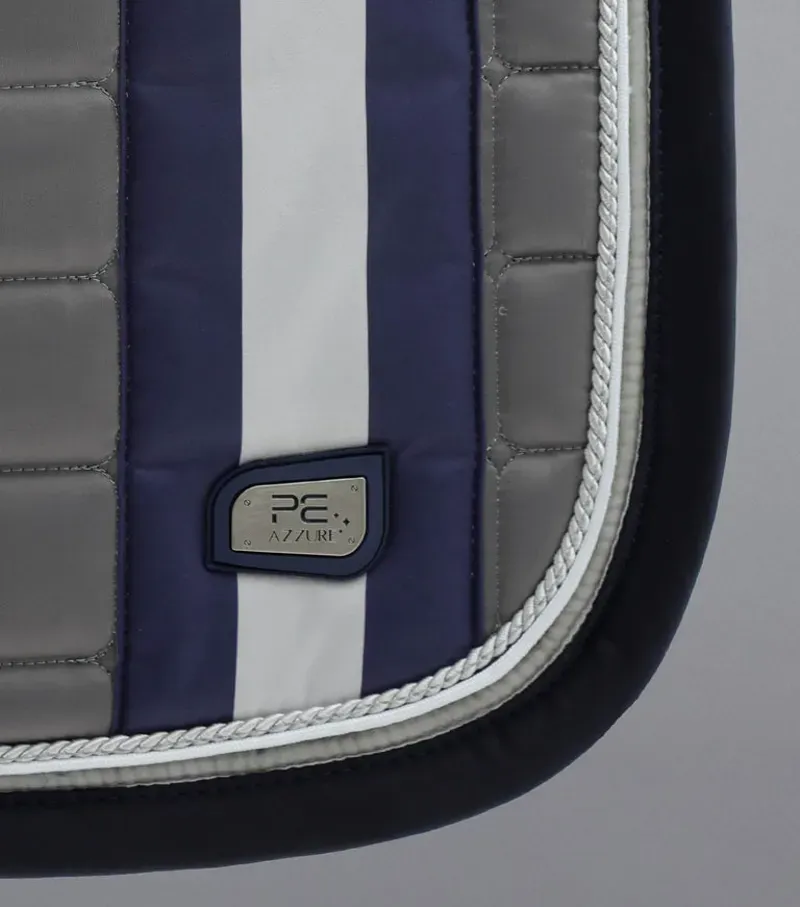 Premier Equine Azzure Anti-Slip Satin GP/Jump Square - Grey-3