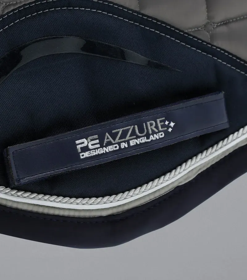 Premier Equine Azzure Anti-Slip Satin GP/Jump Square - Grey-4
