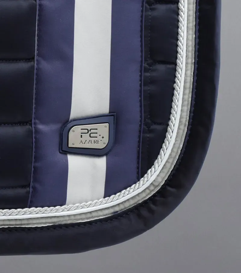 Premier Equine Azzure Anti-Slip Satin GP/Jump Square - Navy-1