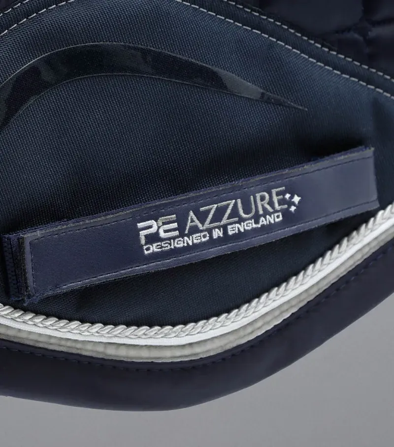 Premier Equine Azzure Anti-Slip Satin GP/Jump Square - Navy-4