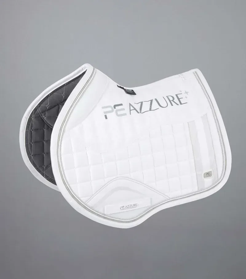 Premier Equine Azzure Anti-Slip Satin GP/Jump Square - White
