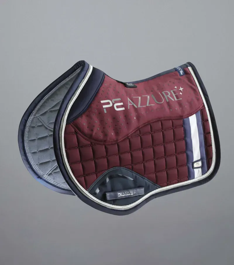 Premier Equine Azzure Anti-Slip Satin GP/Jump Square - Wine