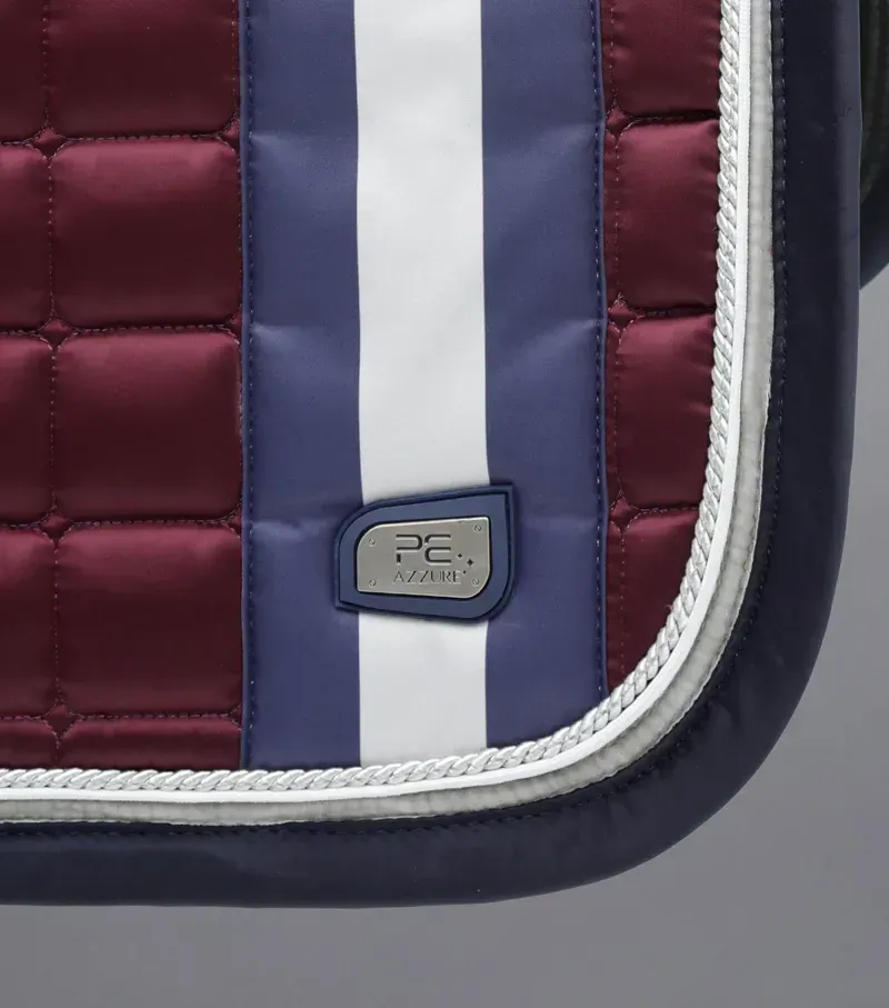 Premier Equine Azzure Anti-Slip Satin GP/Jump Square - Wine-1