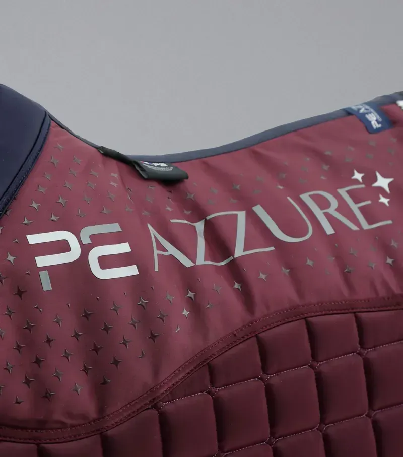 Premier Equine Azzure Anti-Slip Satin GP/Jump Square - Wine-5