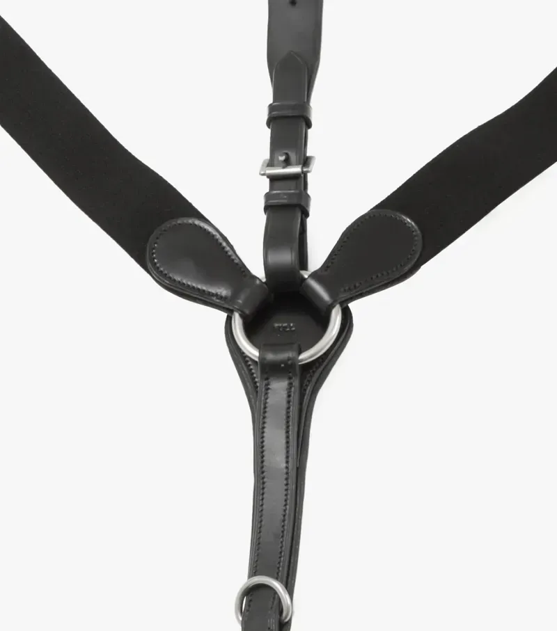 Premier Equine Baressa Elastic Jumping Breastplate - Black-4