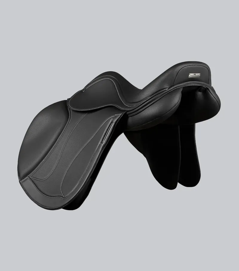 Premier Equine Bastia Synthetic Jump Saddle - Black-3