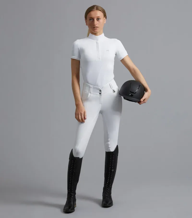 Premier Equine Bellisa Ladies Show Shirt - White-1