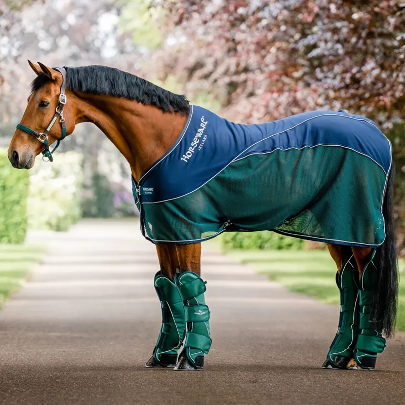 Horseware Signature Sport Cooler  Rug - Navy/Hunter Green
