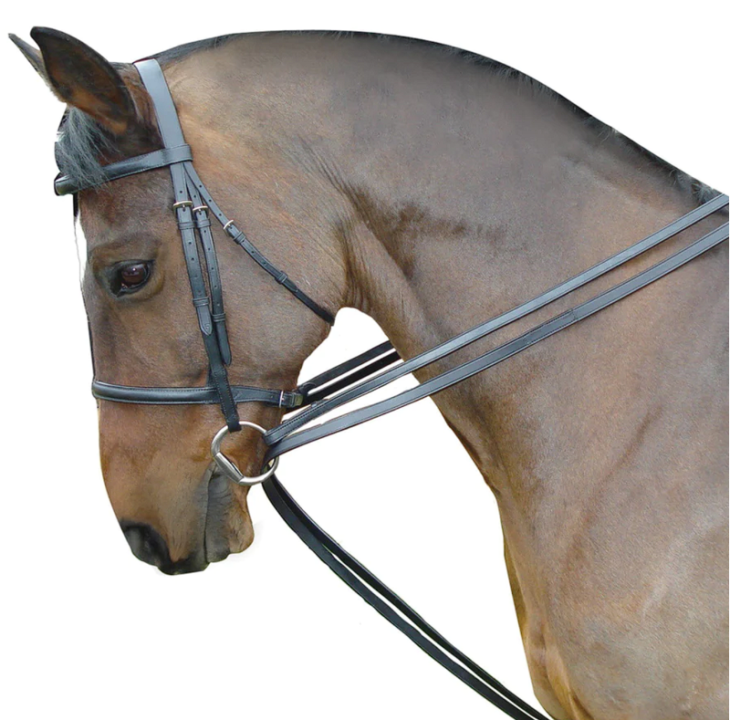 Kincade Leather Draw Reins Set - Brown