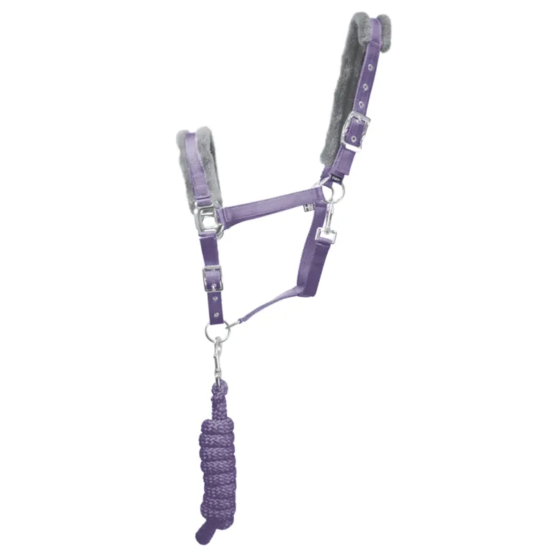 Hy Sport Active Head Collar and Lead Rope - Blooming Lilac