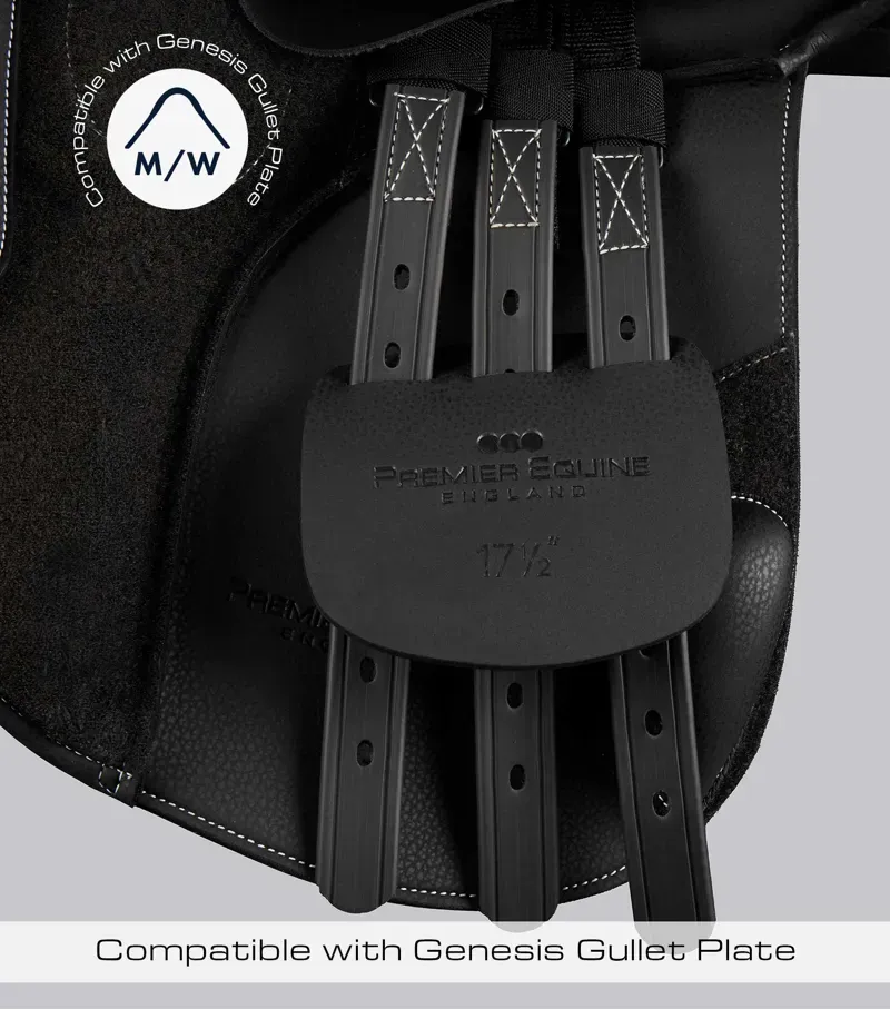 Premier Equine Bourges Synthetic GP Saddle - Black-1