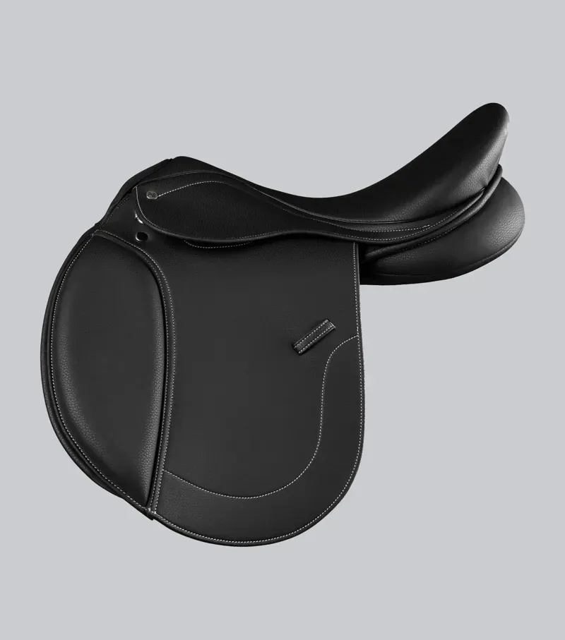 Premier Equine Bourges Synthetic GP Saddle - Black-2