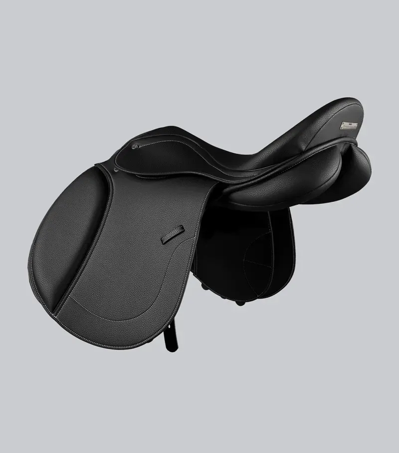 Premier Equine Bourges Synthetic GP Saddle - Black-3