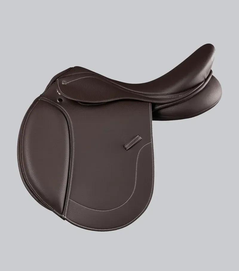 Premier Equine Bourges Synthetic GP Saddle - Dark Havana-2