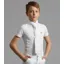 Premier Equine Boy's Mini Antonio Short Sleeve Show Shirt - White