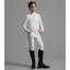 Premier Equine Girls Brava Full Seat Gel Competiton Riding Breeches - White