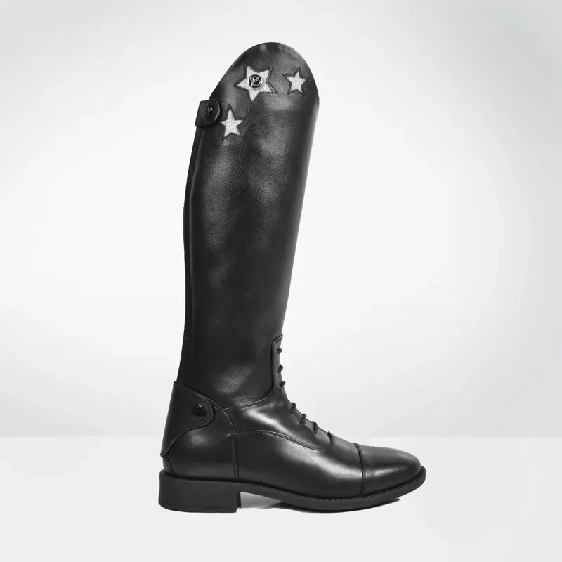 Brogini KB44 Como Piccino Star Top Riding Boots Star Top - Black