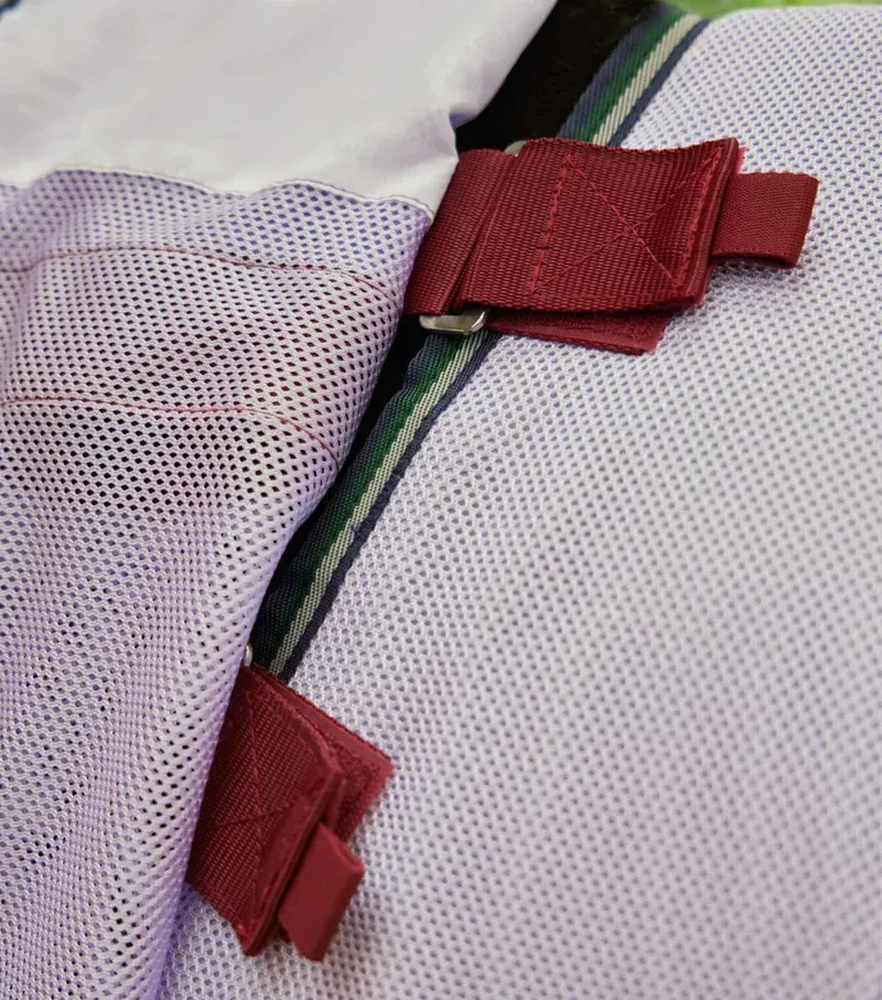 Premier Equine Bug Buster Fly Rug With Detachable Neck And Belly Flap - Lavender-2