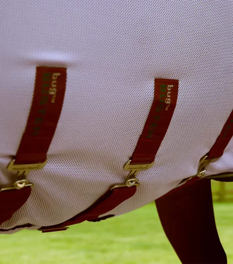 Premier Equine Bug Buster Fly Rug With Detachable Neck And Belly Flap - Lavender-4