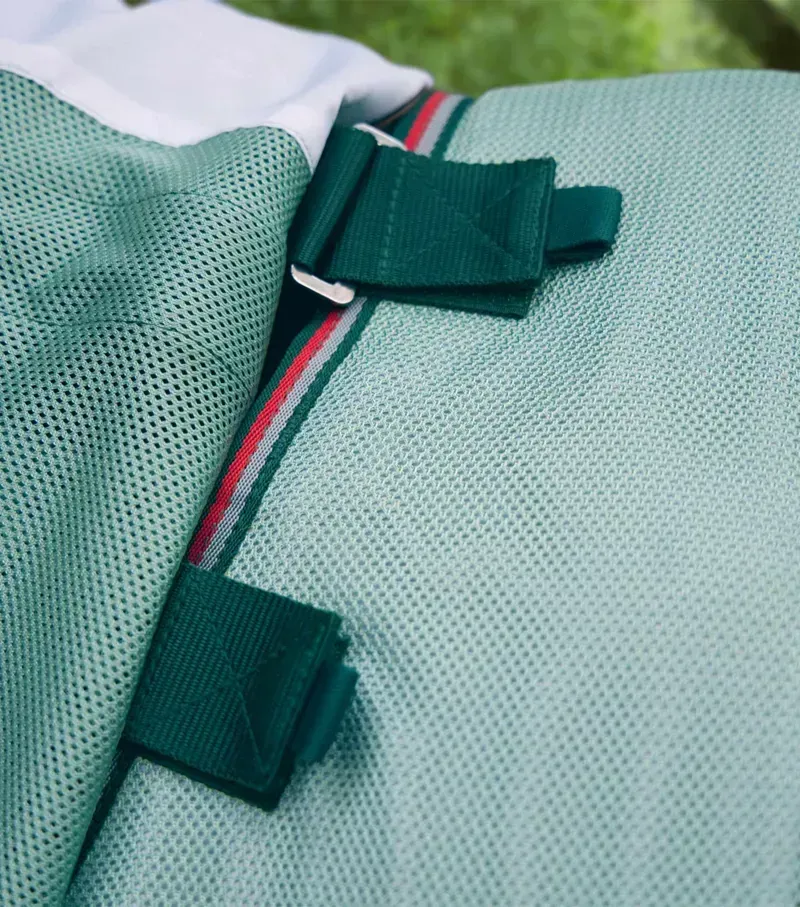 Premier Equine Bug Buster Fly Rug With Detachable Neck And Belly Flap - Mint Green-2