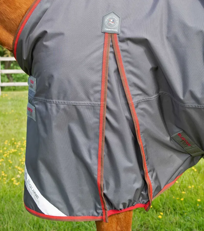 Premier Equine Buster 150g Turnout Rug With Classic Neck Cover - Grey-4