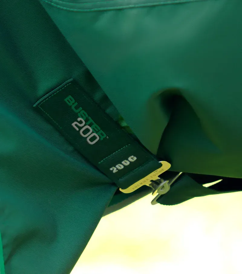 Premier Equine Buster 200g Turnout Rug With Snug-Fit Neck Cover - Green-4