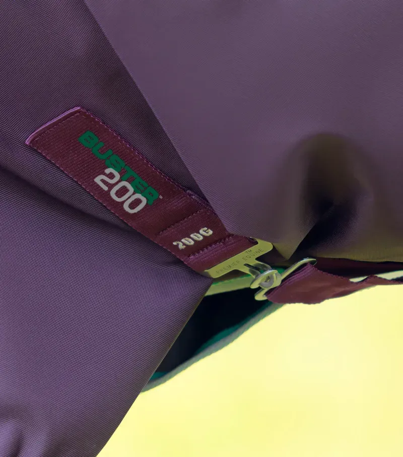 Premier Equine Buster 200g Turnout Rug With Snug-Fit Neck Cover - Purple-4
