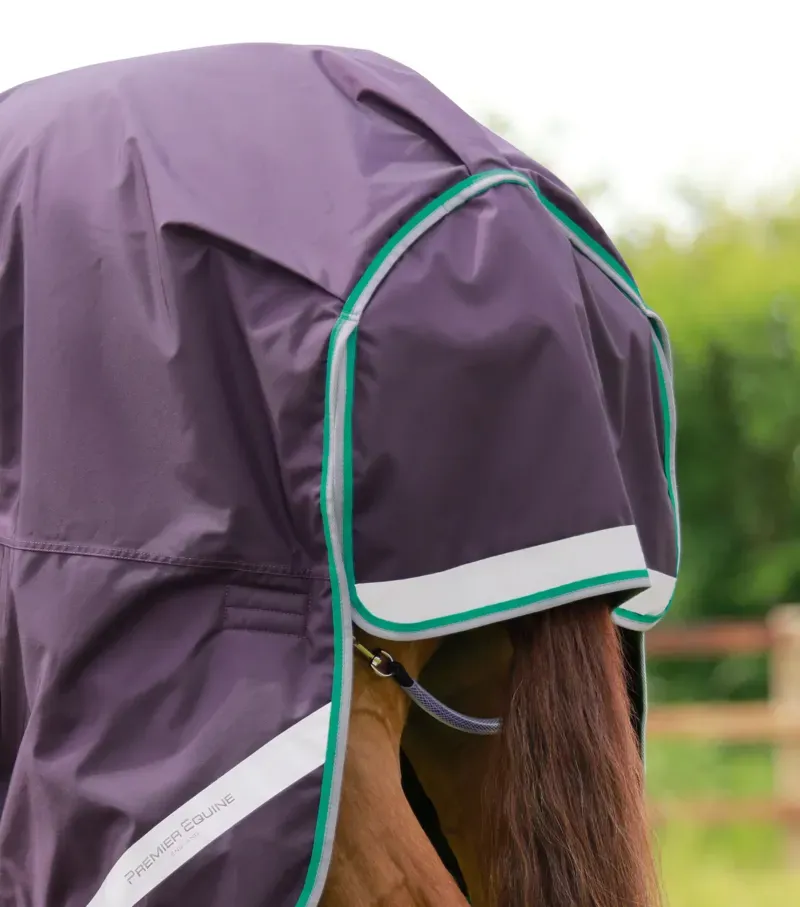 Premier Equine Buster 200g Turnout Rug With Snug-Fit Neck Cover - Purple-5