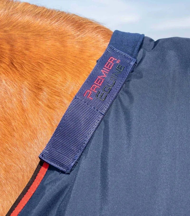 Premier Equine Buster 250g Turnout Rug With Classic Neck Cover - Navy-2