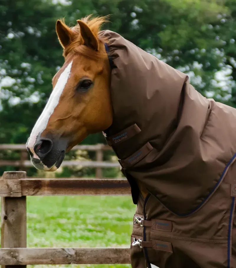 Premier Equine Buster 400g Turnout Rug With Snug-Fit Neck Cover - Brown-2