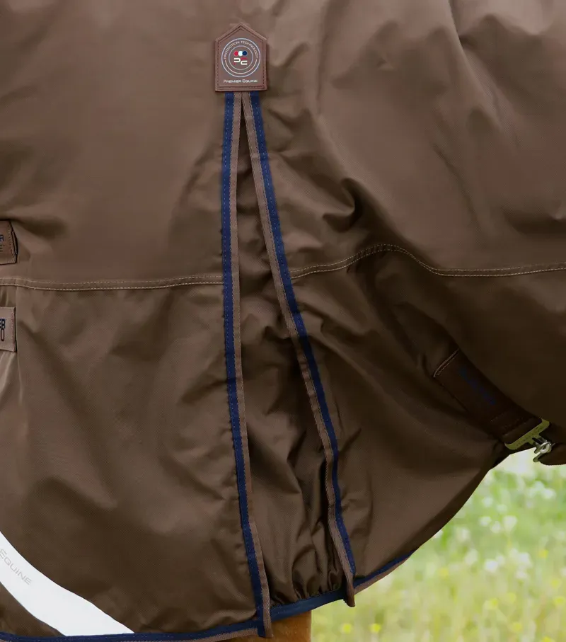Premier Equine Buster 400g Turnout Rug With Snug-Fit Neck Cover - Brown-3