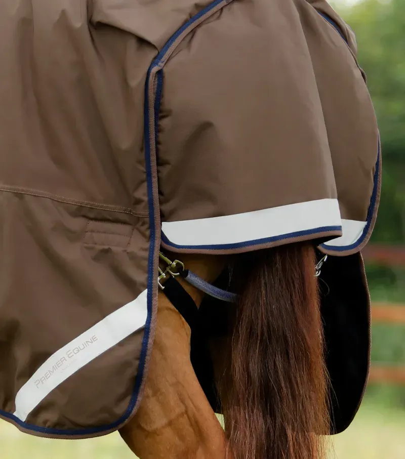 Premier Equine Buster 400g Turnout Rug With Snug-Fit Neck Cover - Brown-5