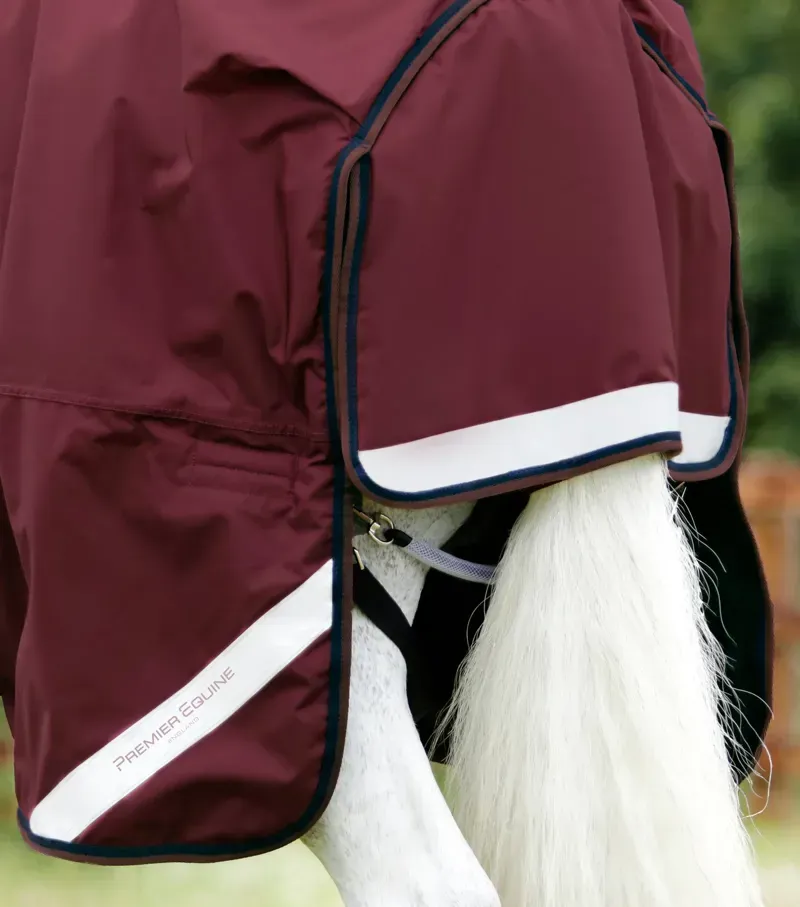 Premier Equine Buster 400g Turnout Rug With Snug-Fit Neck Cover -Burgundy-5