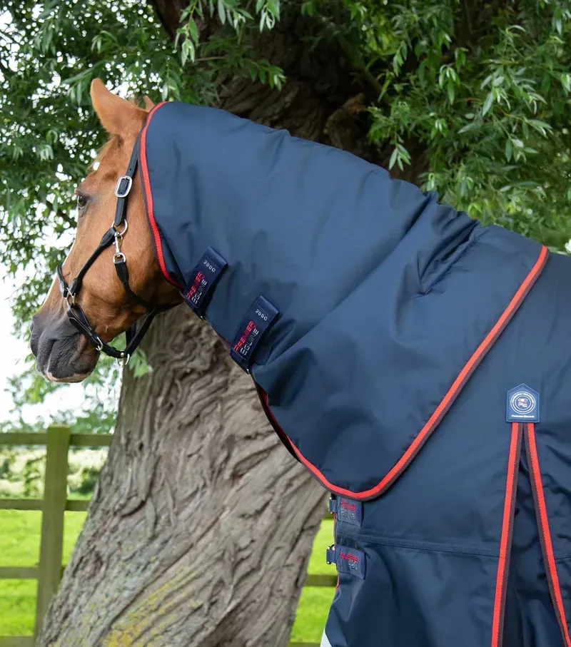Premier Equine Buster 420g Turnout Rug With Classic Neck Cover - Navy-1