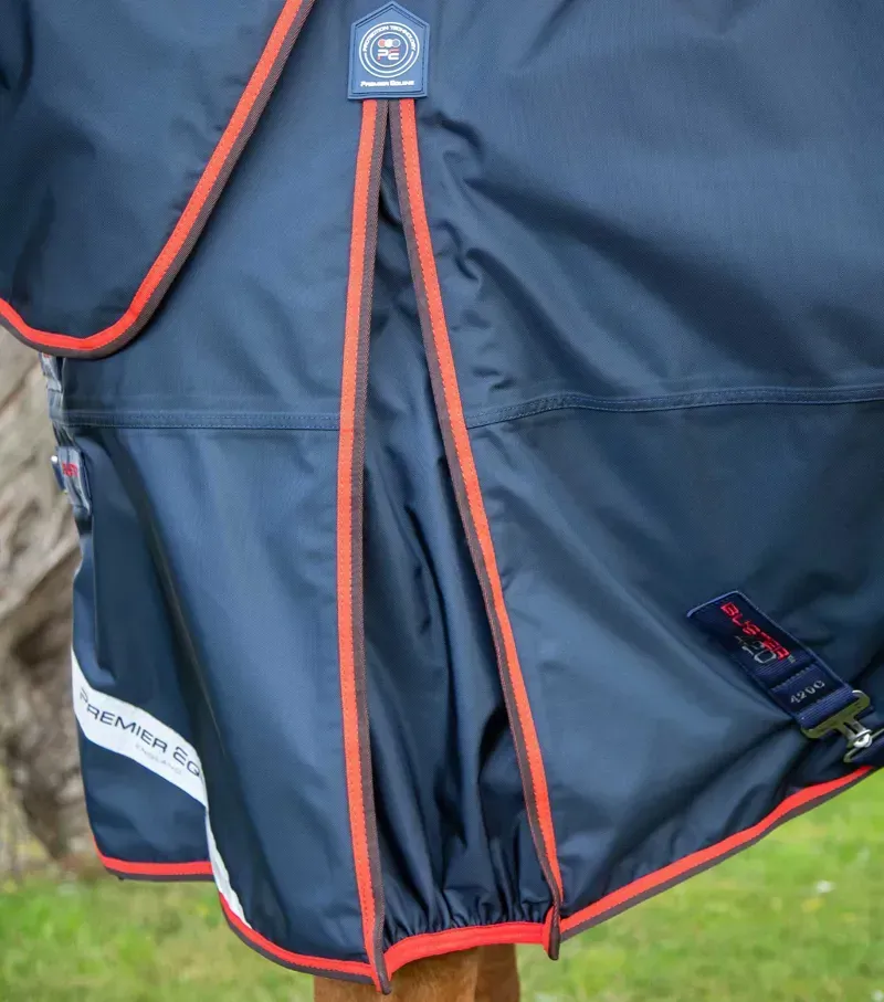 Premier Equine Buster 420g Turnout Rug With Classic Neck Cover - Navy-3