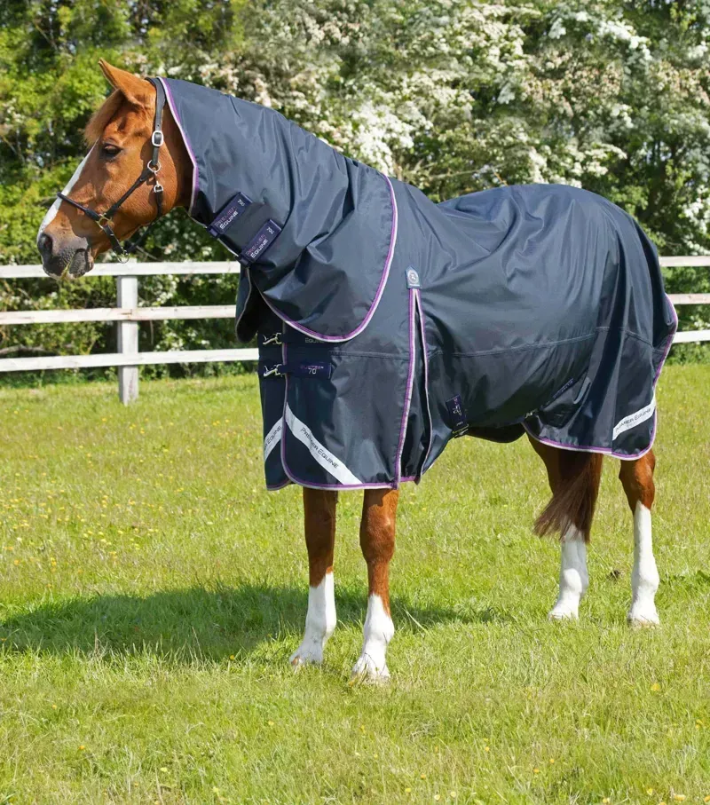 Premier Equine Buster 70g Turnout Rug With Classic Neck Cover - Navy