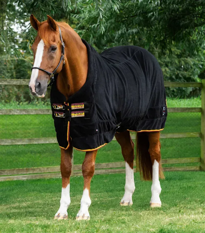 Premier Equine Buster Fleece Cooler Rug Continental Edition - Black
