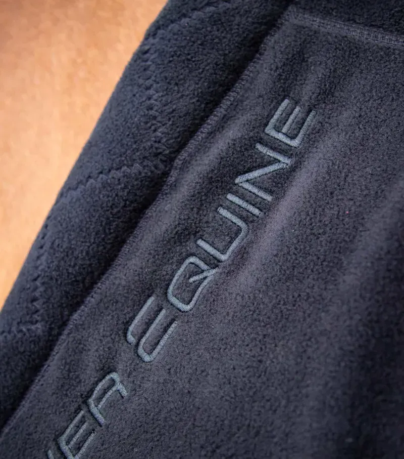 Premier Equine Buster Fleece Cooler Rug Continental Edition - Black-1