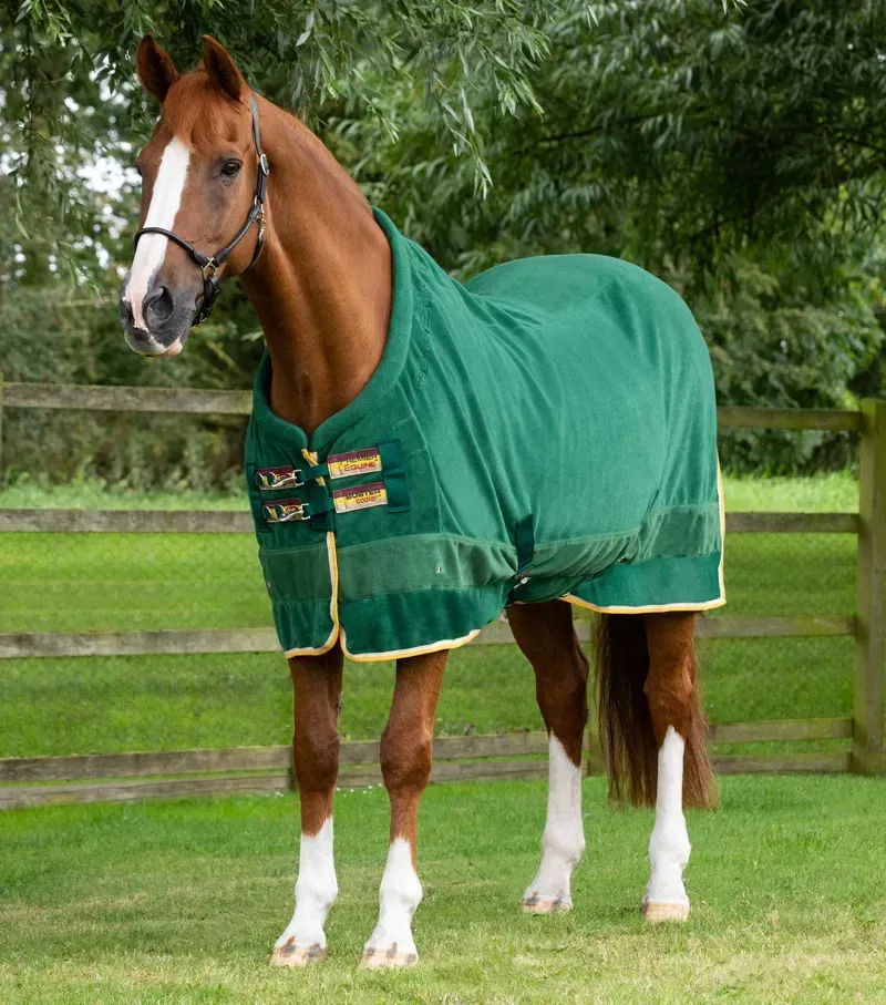 Premier Equine Buster Fleece Cooler Rug Continental Edition - Green