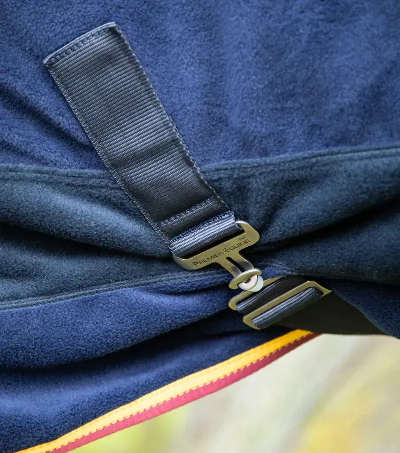 Premier Equine Buster Fleece Cooler Rug Continental Edition - Navy-3