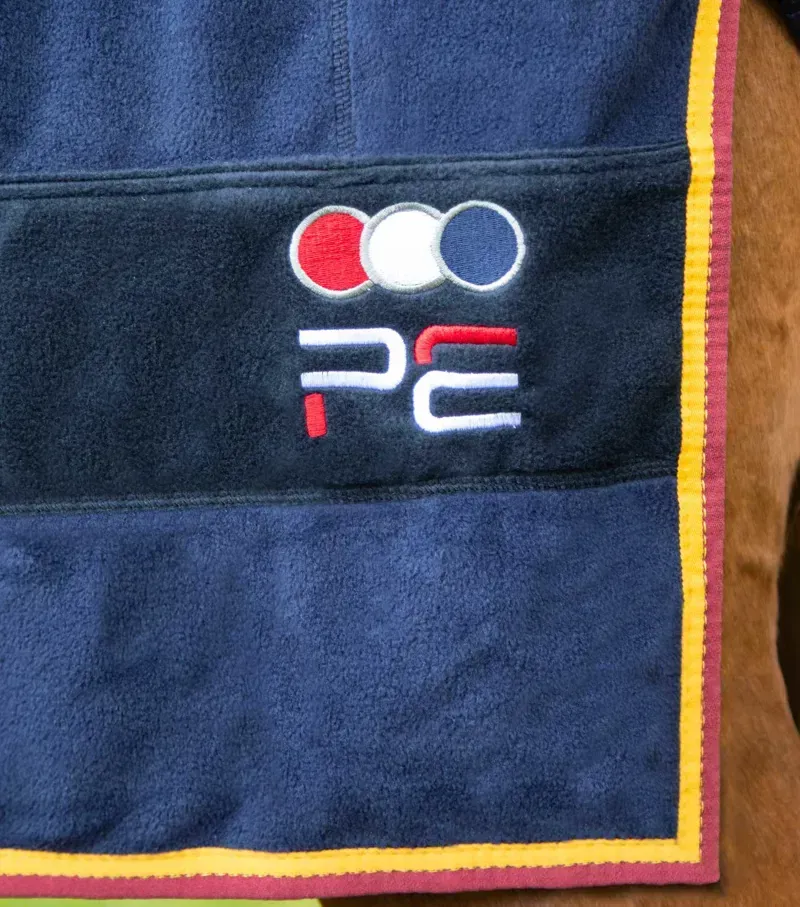 Premier Equine Buster Fleece Cooler Rug Continental Edition - Navy-4
