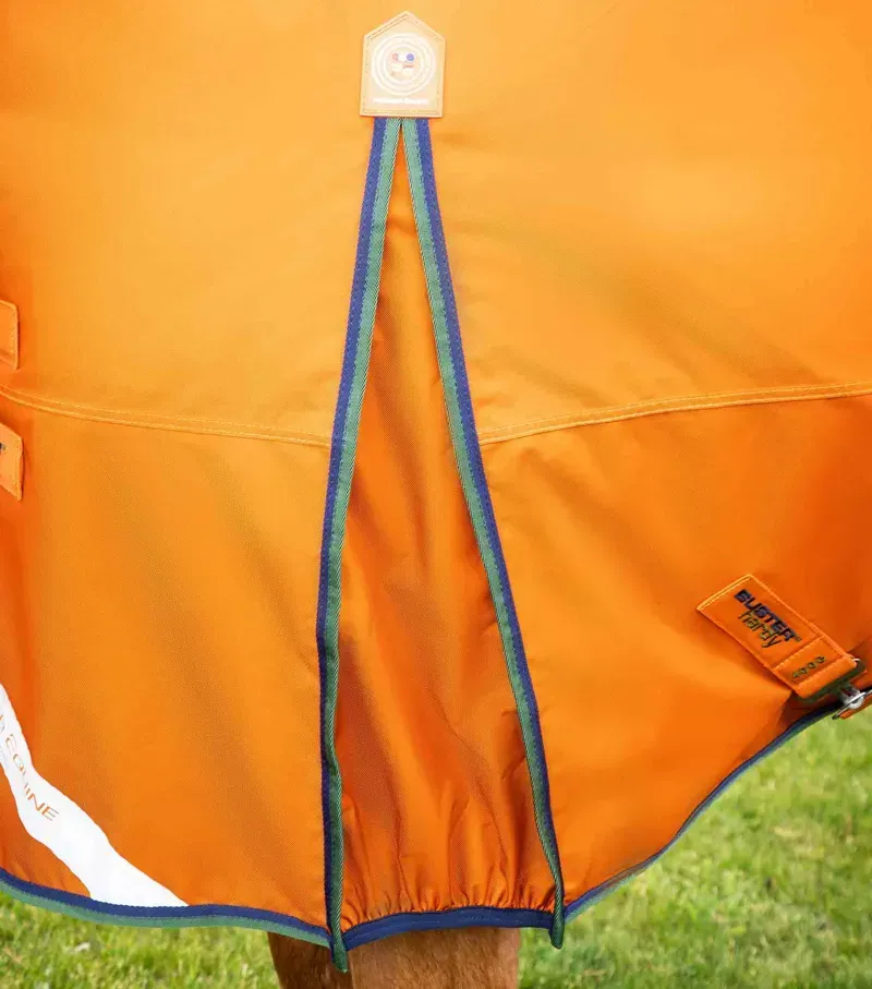 Premier Equine Buster Hardy 400g Half Neck Turnout Rug - Burnt Orange-2