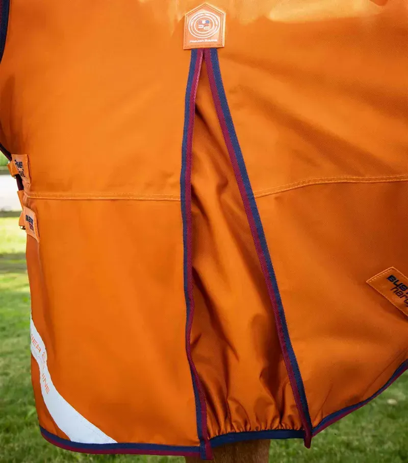 Premier Equine Buster Hardy 200g Half Neck Turnout Rug - Burnt Orange-3