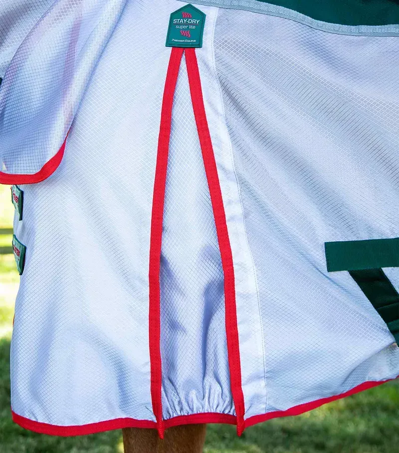 Premier Equine Buster Stay-Dry Super Lite Fly Rug With Surcingles - Green-3