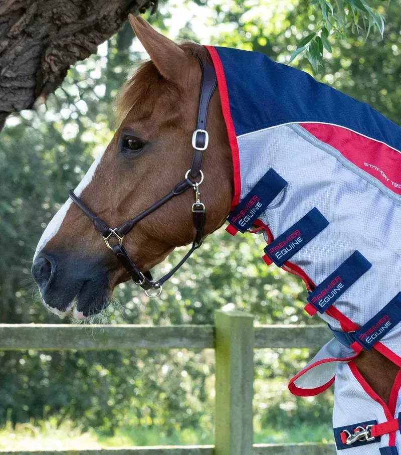 Premier Equine Buster Stay-Dry Super Lite Fly Rug With Surcingles - Navy-4